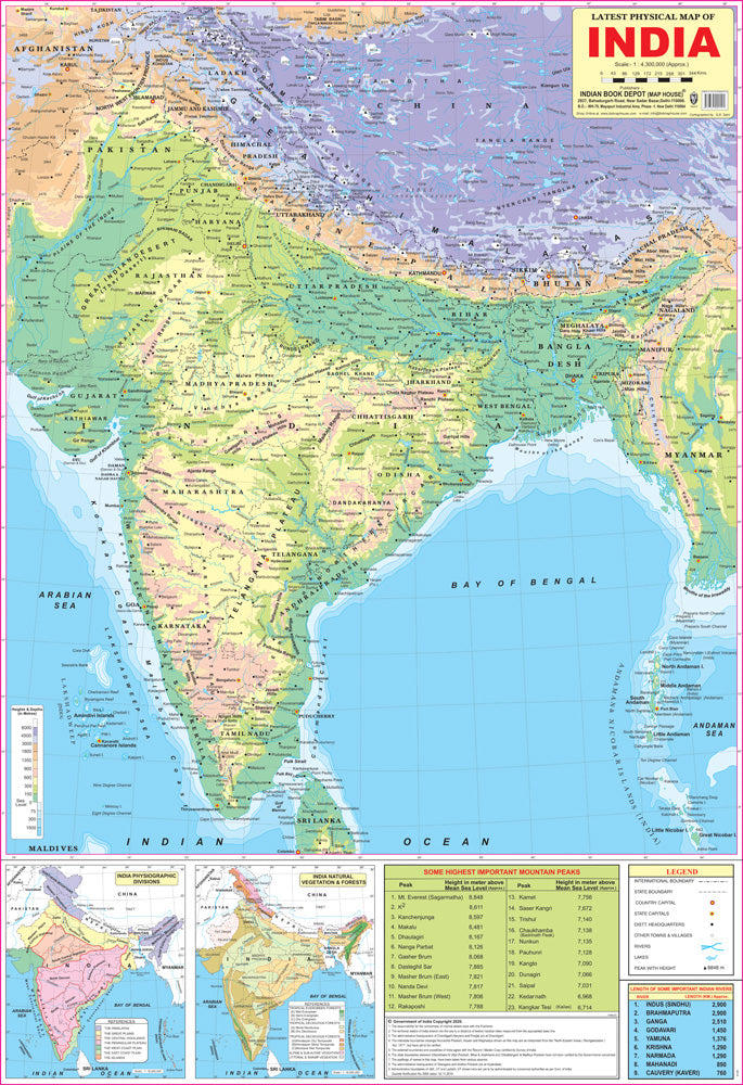 India Map with States: Political Map of India, Bharat Map_60.1