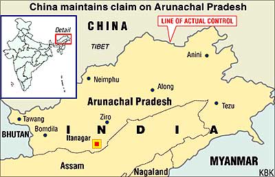 चीन ने अरुणाचल प्रदेश में 11 स्थानों के नाम बदलने की घोषणा की |_50.1
