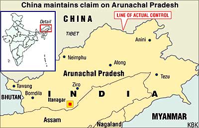 rediff.com: The Sino-Indian border dispute