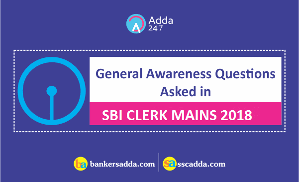 SBI Clerk Mains Memory Based Questions for General Awareness |_2.1