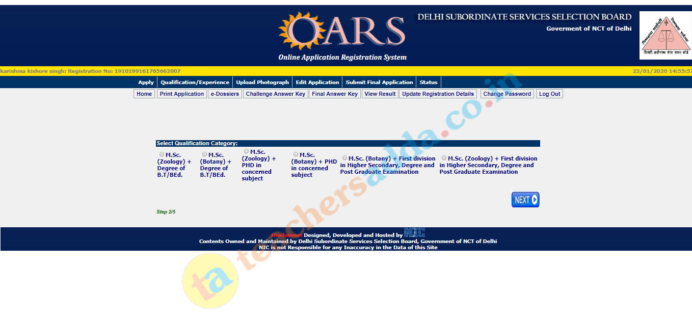 DSSSB Online Application Form 2023 Started, Apply Online Link_6.1