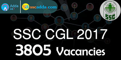  SSC CGL 2017 Vacancies Out
