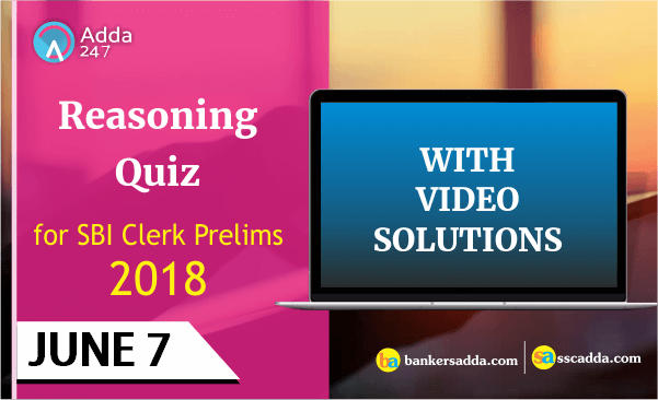 Puzzle and Seating Arrangement Quiz for SBI Clerk Prelims: 7th June 2018 |_2.1