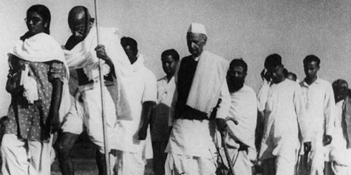 Mahatma Gandhi in Dandi March
