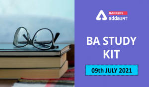 BA Study Kit: 9th July 2021