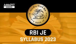 RBI JE Syllabus 2023 and Exam Pattern For Junior Engineer Posts