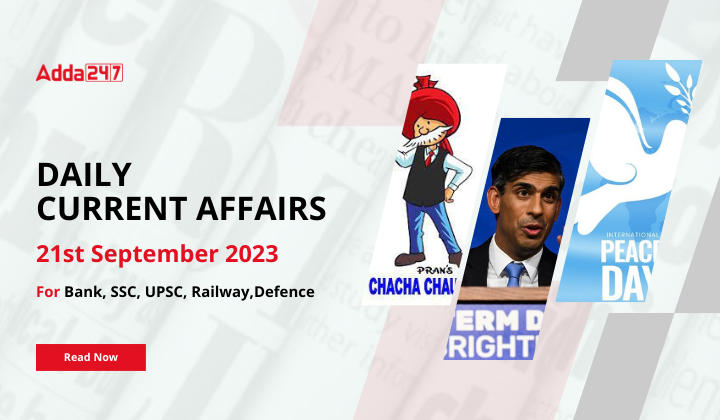 Daily Current Affairs 21 September 2023, Important News Headlines (Daily GK Update) |_20.1