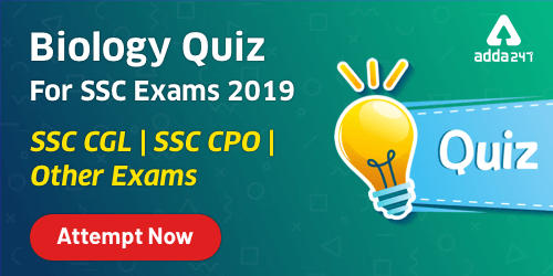 Biology Quiz For SSC CGL Exam : 07th January 2020_20.1