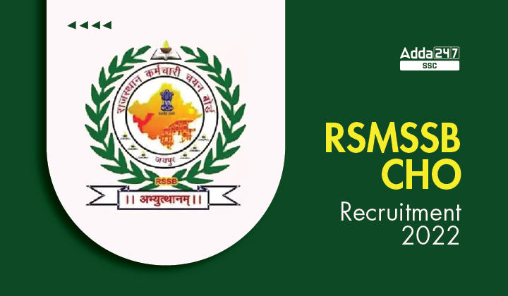 RSMSSB CHO Recruitment 2022 Notification, Exam Date Out_20.1
