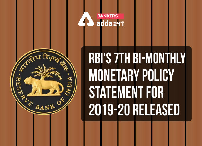 RBI's 7th Bi-monthly Monetary Policy Statement for 2019-20_30.1