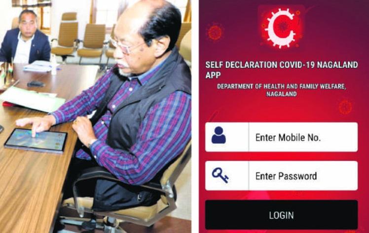 Neiphiu Rio launches Self Declaration COVID-19 Nagaland App_30.1