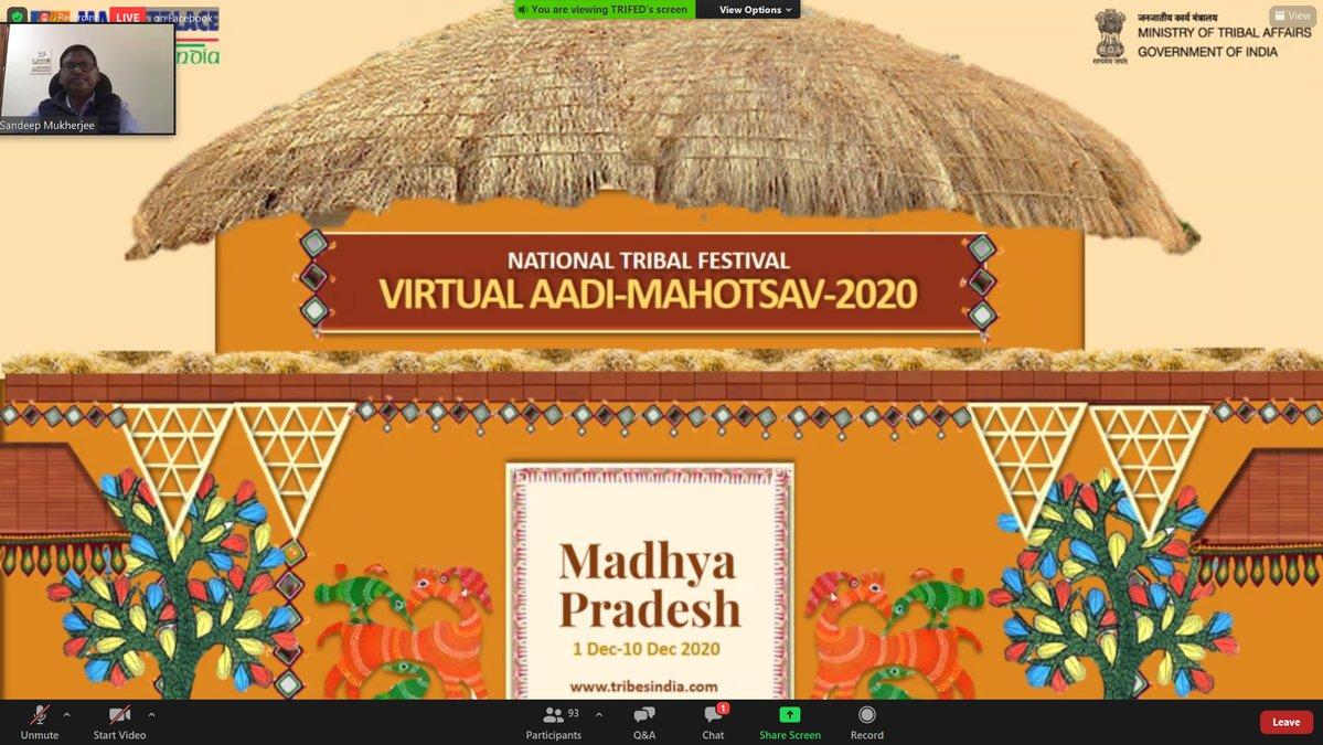 Arjun Munda e-launches "Virtual Aadi Mahotsav-Madhya Pradesh"_30.1