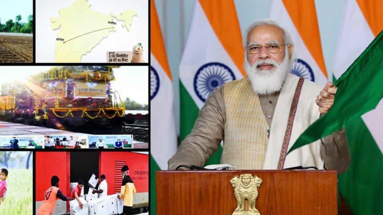 Prime Minister Narendra Modi flags off 100th 'Kisan Rail'_30.1