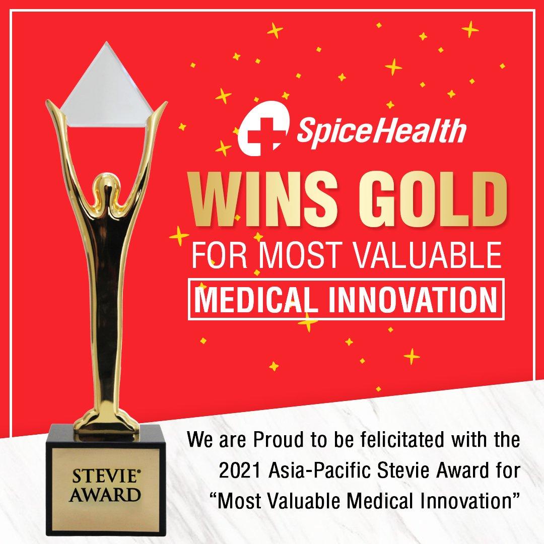 SpiceHealth wins Gold Stevie Award 2021_30.1