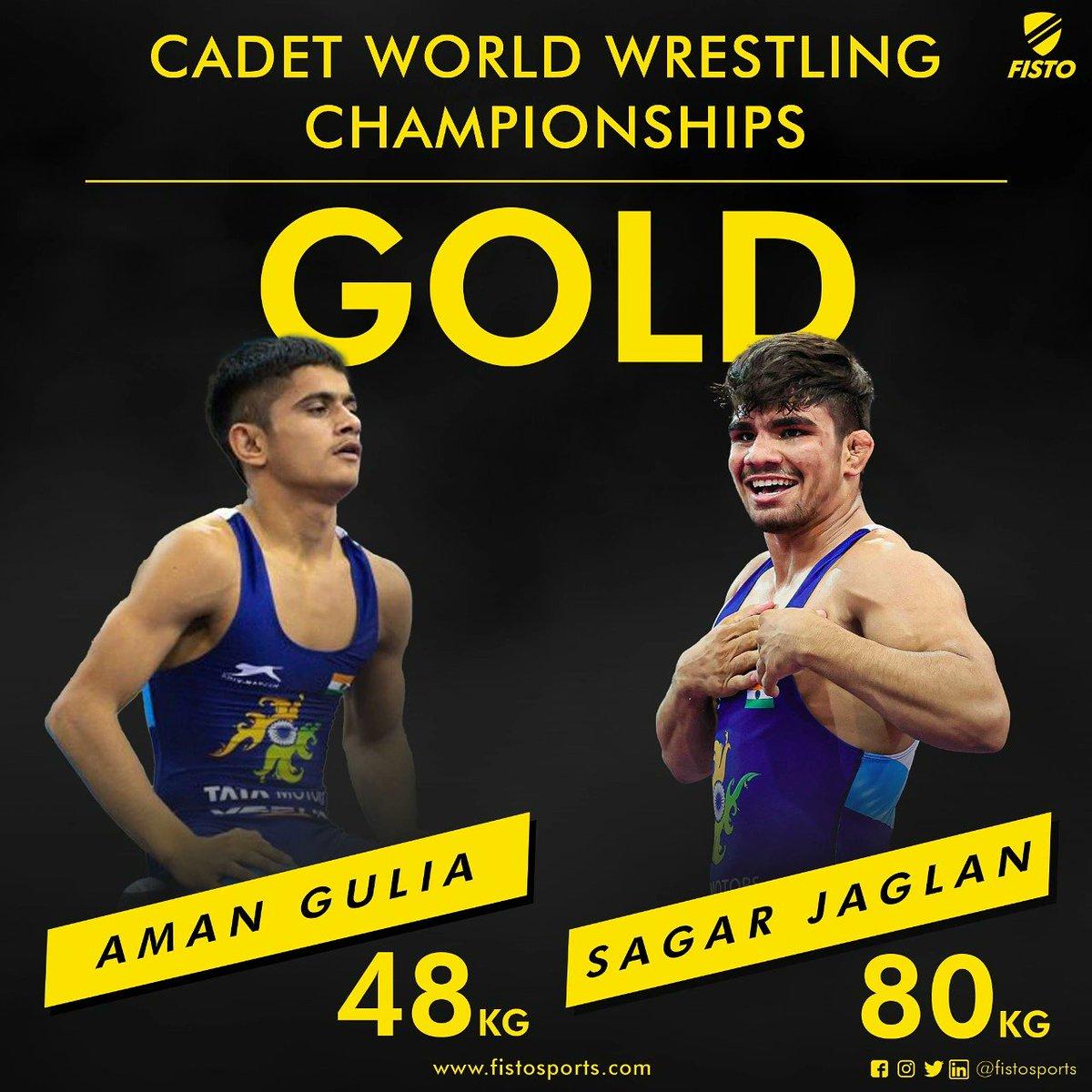 Aman Gulia and Sagar Jaglan become cadet world champions_30.1