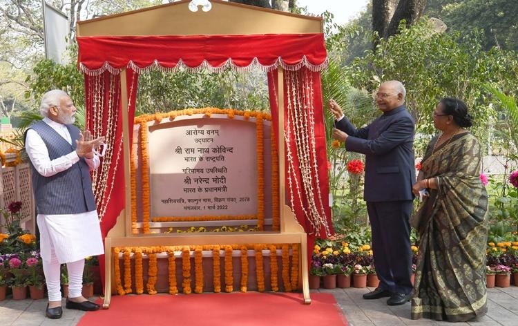 President Ram Nath Kovind inaugurates 'Arogya Vanam' at Rashtrapati Bhavan_30.1