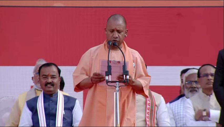 Yogi Adityanath take Oath as UP Chief Minister for 2nd Term_30.1