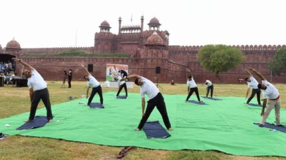 Ministry Of Ayush's Yoga Mahotsav Begins At The Red Fort In Delhi