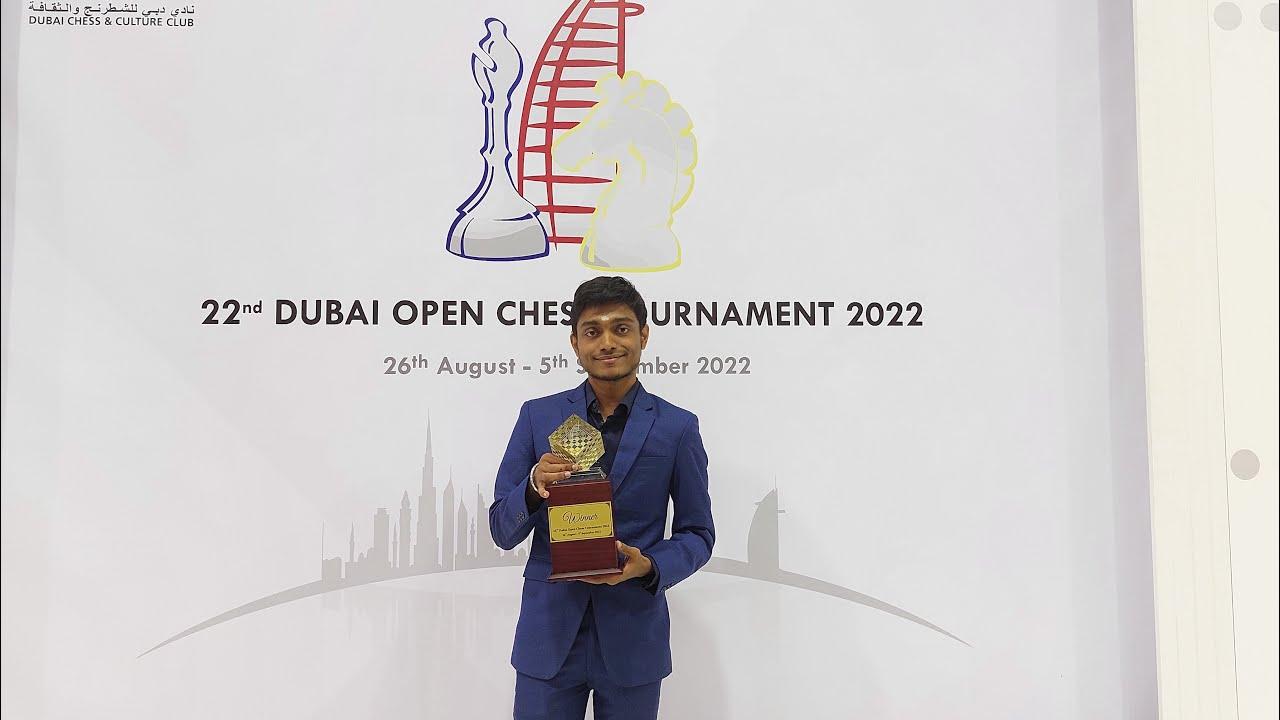 Indian GM Aravindh Chithambaram wins Dubai Open chess Tournament_30.1