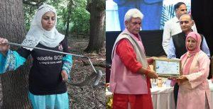 Kashmir's Aliya Mir honoured with Wildlife Conservation Award 2023_40.1
