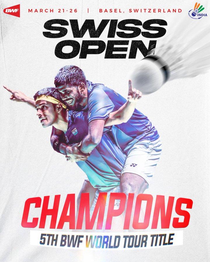 Satwiksairaj Rankireddy & Chirag Shetty win Swiss Open 2023 doubles title_50.1