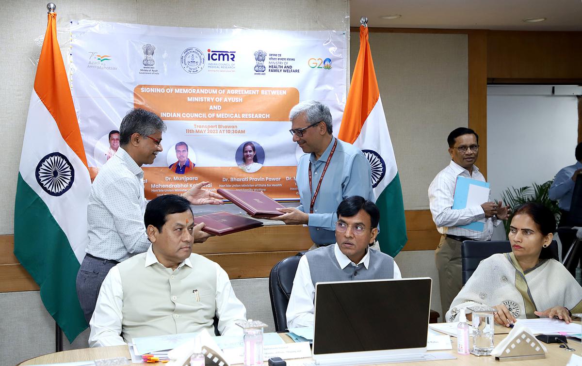 Ministry of Ayush and ICMR sign an MoU to promote and collaborate on integrative health research_30.1