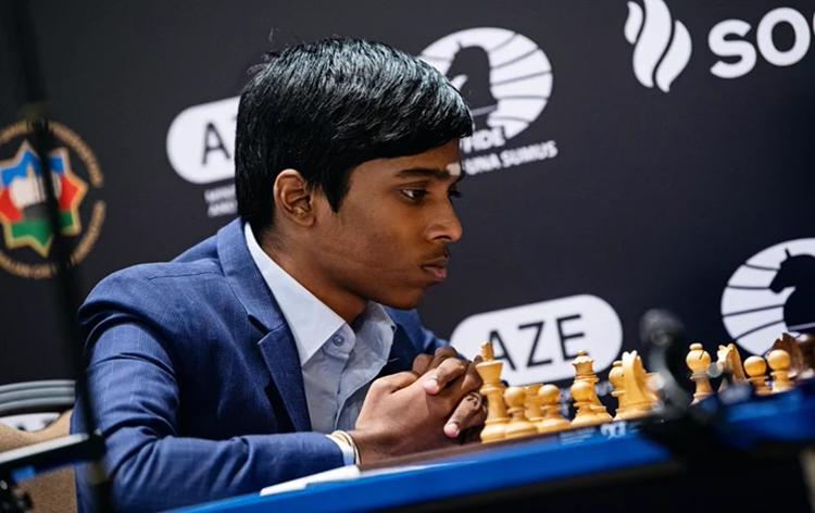 Kolkata, India. 06th Sep, 2023. Indian International chess player  Rameshbabu Praggnanandhaa seen playing in the fifth edition of the Tata  Steel Chess India tournament 2023 at Bhasa Bhavan. (Photo by Dipayan  Bose/SOPA