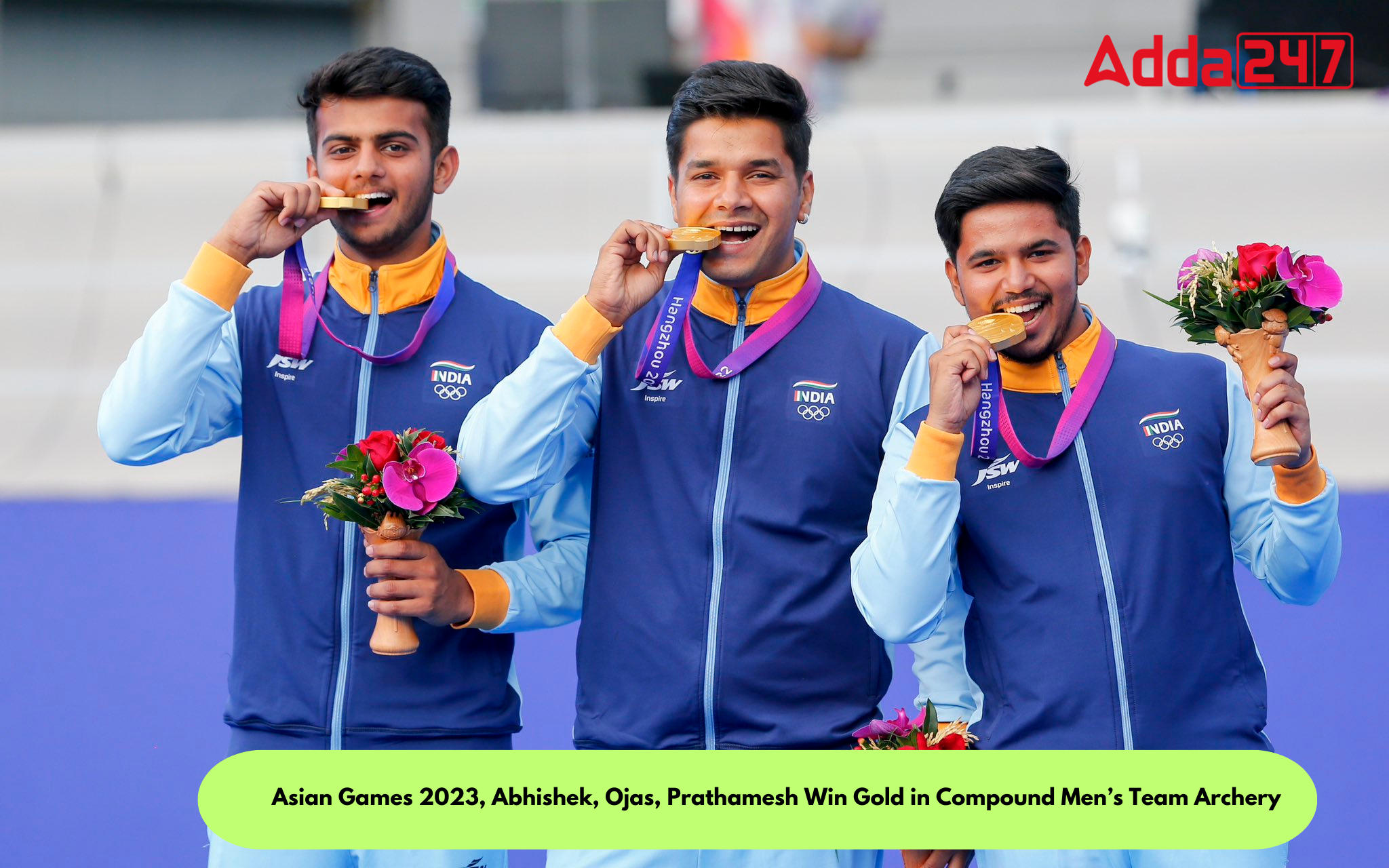 Asian Games 2023, Abhishek, Ojas, Prathamesh Win Gold in Compound Men's Team Archery_30.1
