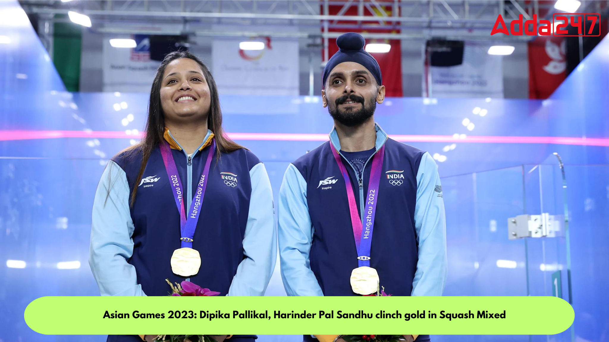 Asian Games 2023: Dipika Pallikal, Harinder Pal Sandhu clinch gold in Squash Mixed_30.1