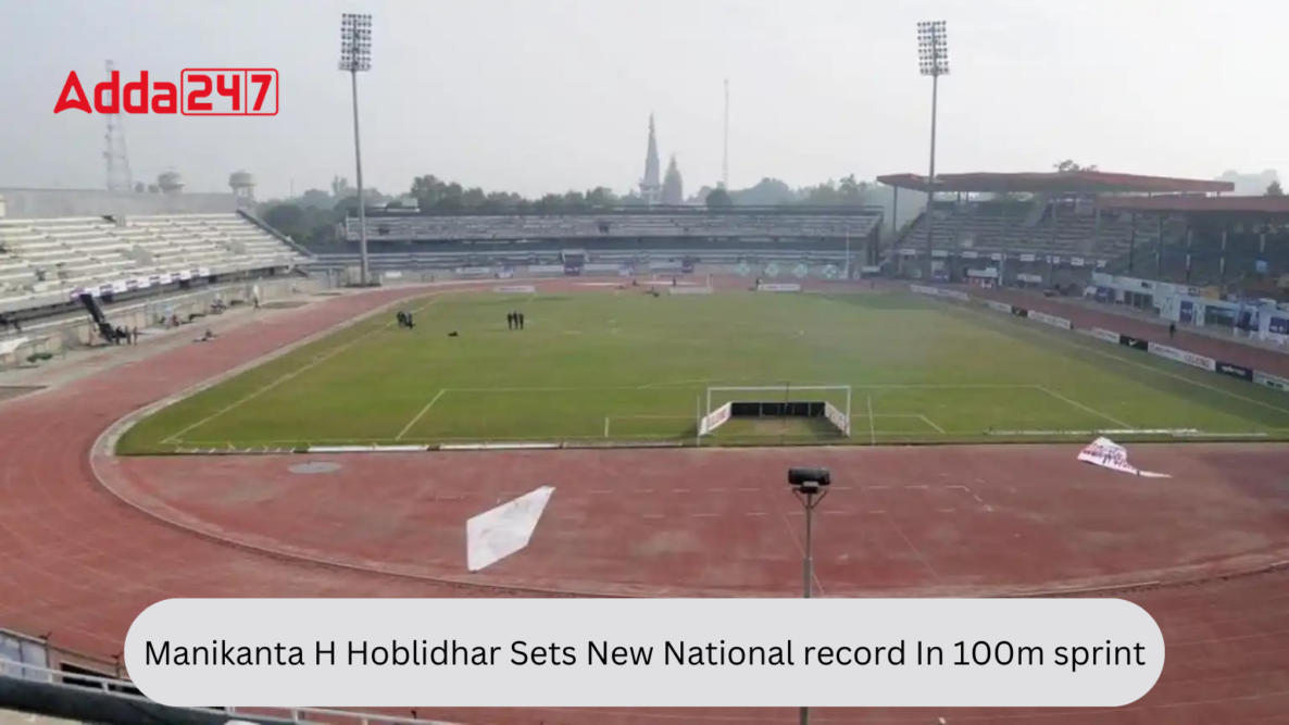 Manikanta H Hoblidhar Sets New National Record In 100m Sprint_30.1