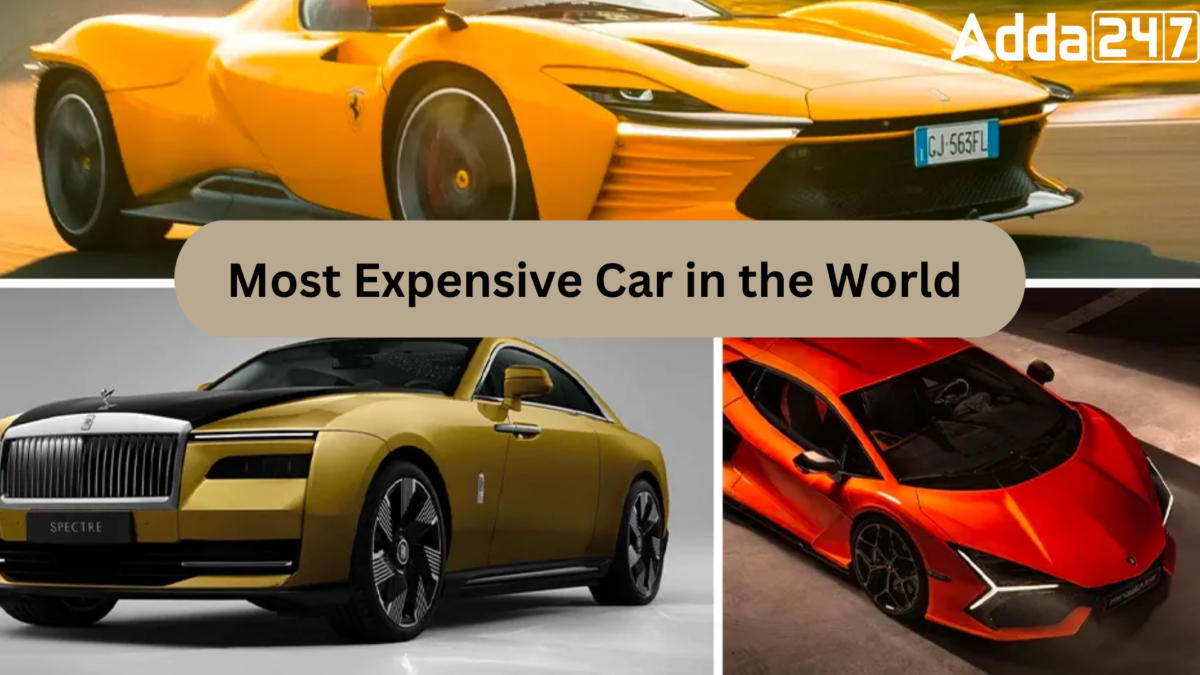 Most Expensive Car in the World By November 2023