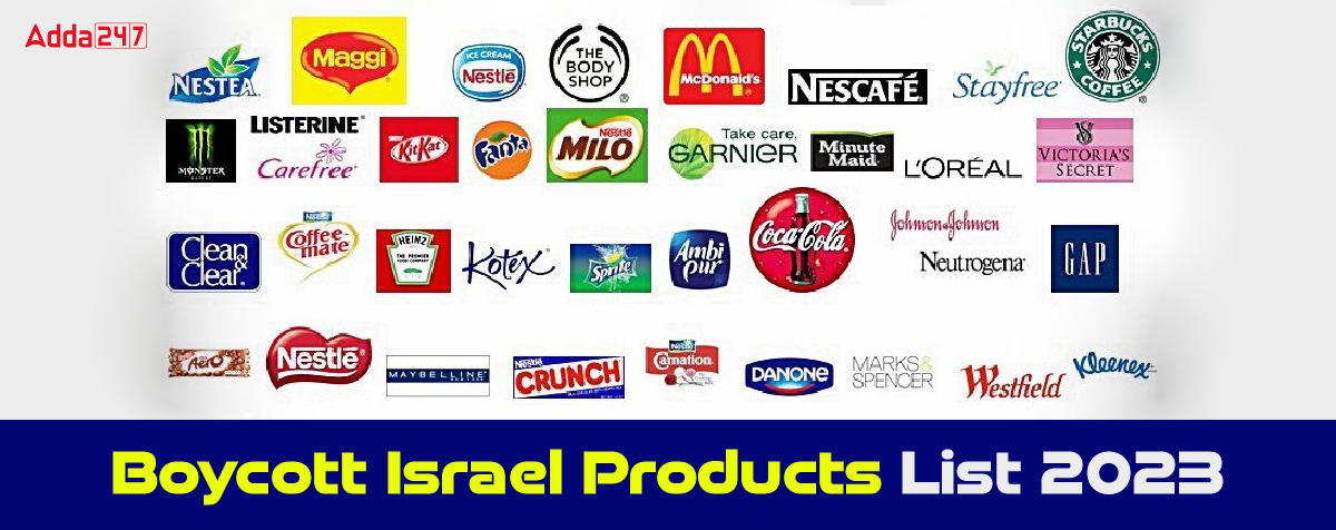 Israel Products List to Boycott in India_30.1