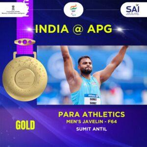 Paralympics Javelin Thrower, Sumit Antil Breaks World Record_40.1