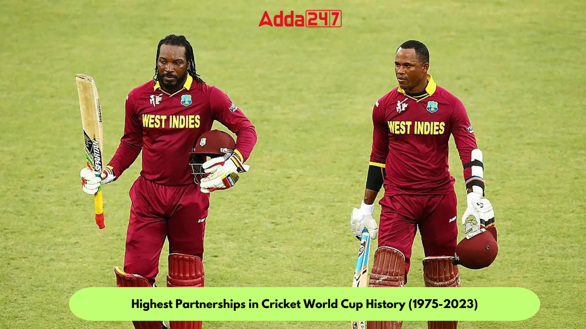 Highest Partnerships in ICC Cricket World Cup (1975-2023)_30.1