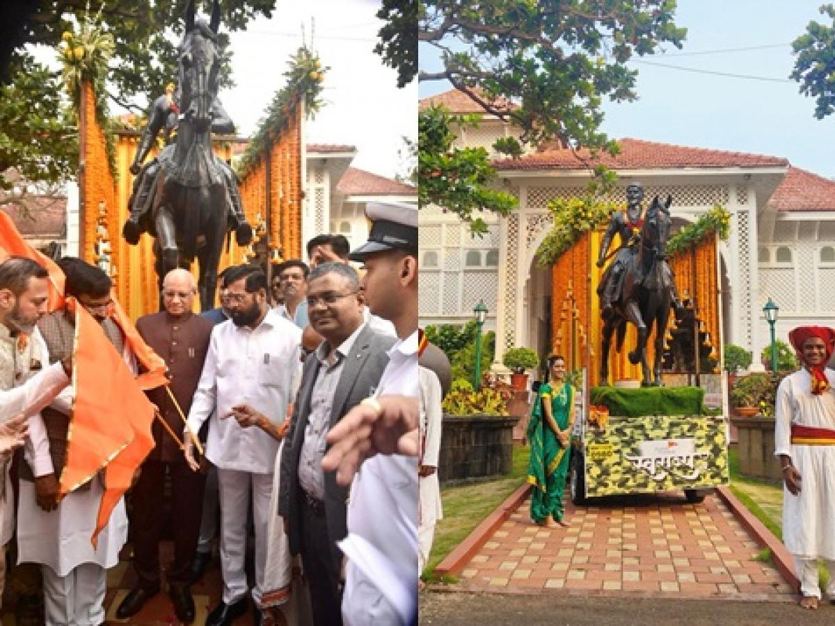 Maharashtra CM Eknath Shinde unveils Shivaji Maharaj statue in J&K's Kupwara_30.1
