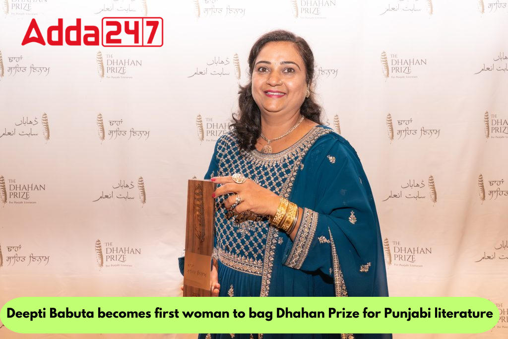 Deepti Babuta becomes first woman to bag Dhahan Prize for Punjabi literature_30.1