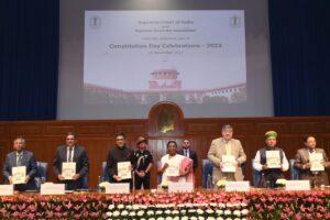 President Droupadi Murmu Unveils Dr. B.R. Ambedkar's Statue At Supreme Court