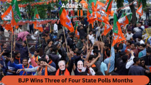 BJP Wins Three of Four State Polls Months