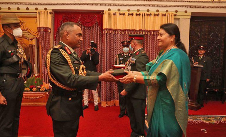 भारतीय सेना प्रमुख मनोज पांडे को नेपाल सेना जनरल का मानद पद प्रदान किया गया |_20.1