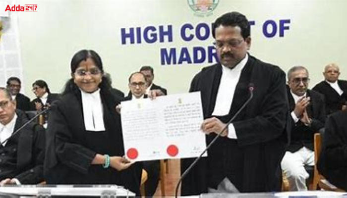 वकील विक्टोरिया गौरी ने मद्रास उच्च न्यायालय के न्यायाधीश के रूप में शपथ ली |_20.1