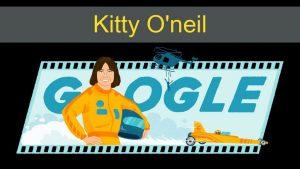 गूगल ने किट्टी ओ’नील की 77वीं जयंती पर डूडल बनाकर दी श्रद्धांजलि