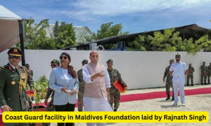 राजनाथ सिंह ने मालदीव में तटरक्षक प्रतिष्ठान के निर्माण की शुरुआत की