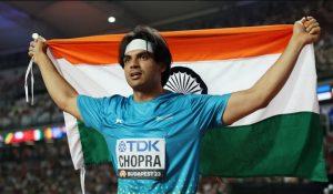 विश्व एथलेटिक्स चैंपियनशिप में स्वर्ण पदक जीतने वाले बने पहले भारतीय नीरज चोपड़ा
