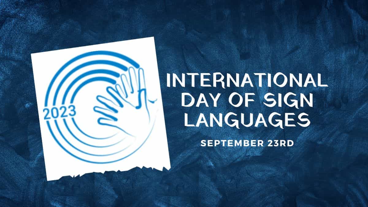 अंतरराष्ट्रीय सांकेतिक भाषा दिवस 2023: तारीख, थीम, महत्व और इतिहास |_20.1