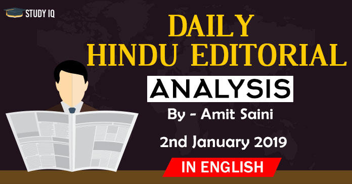 The Hindu Editorial Analysis | Free PDF – 2nd Jan'19