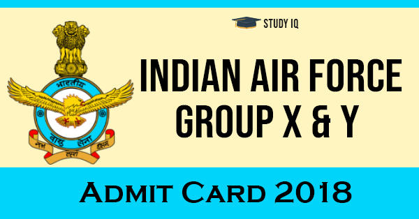 Indian Air Force Group X Y Admit Card