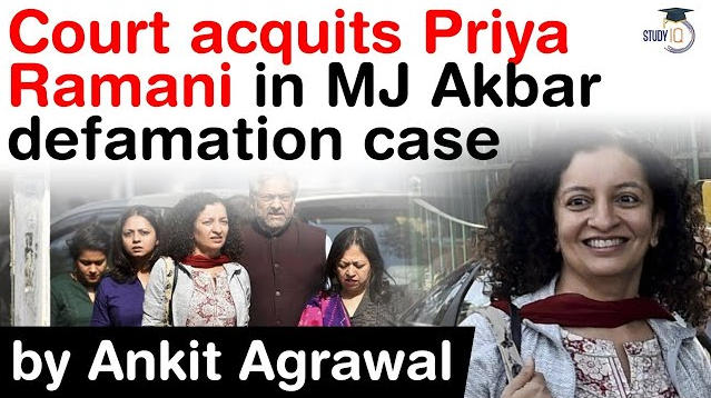 Court Acquits Priya Ramani In Mj Akbar Defamation Case Free Pdf