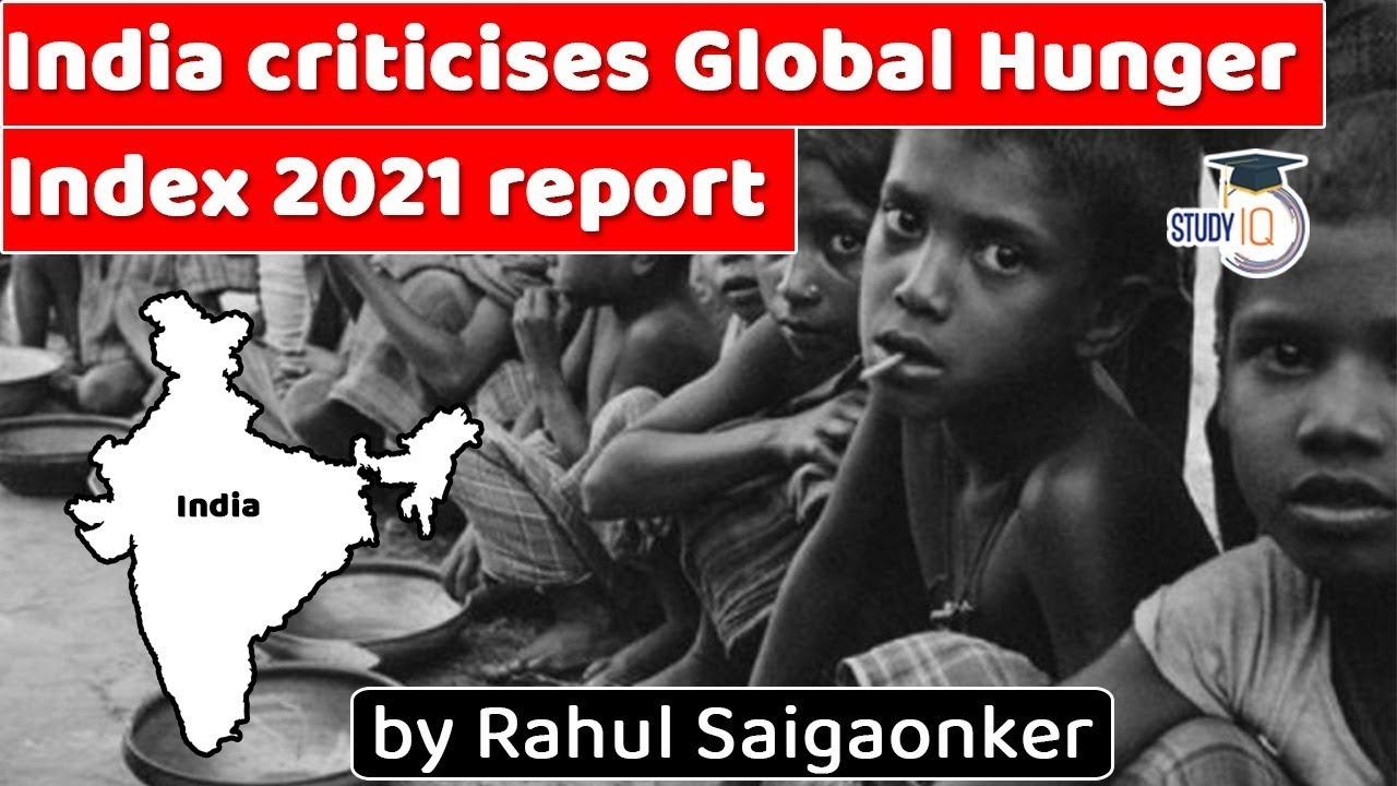 India Criticizes Global Hunger Index 2021 Report – Free PDF Download