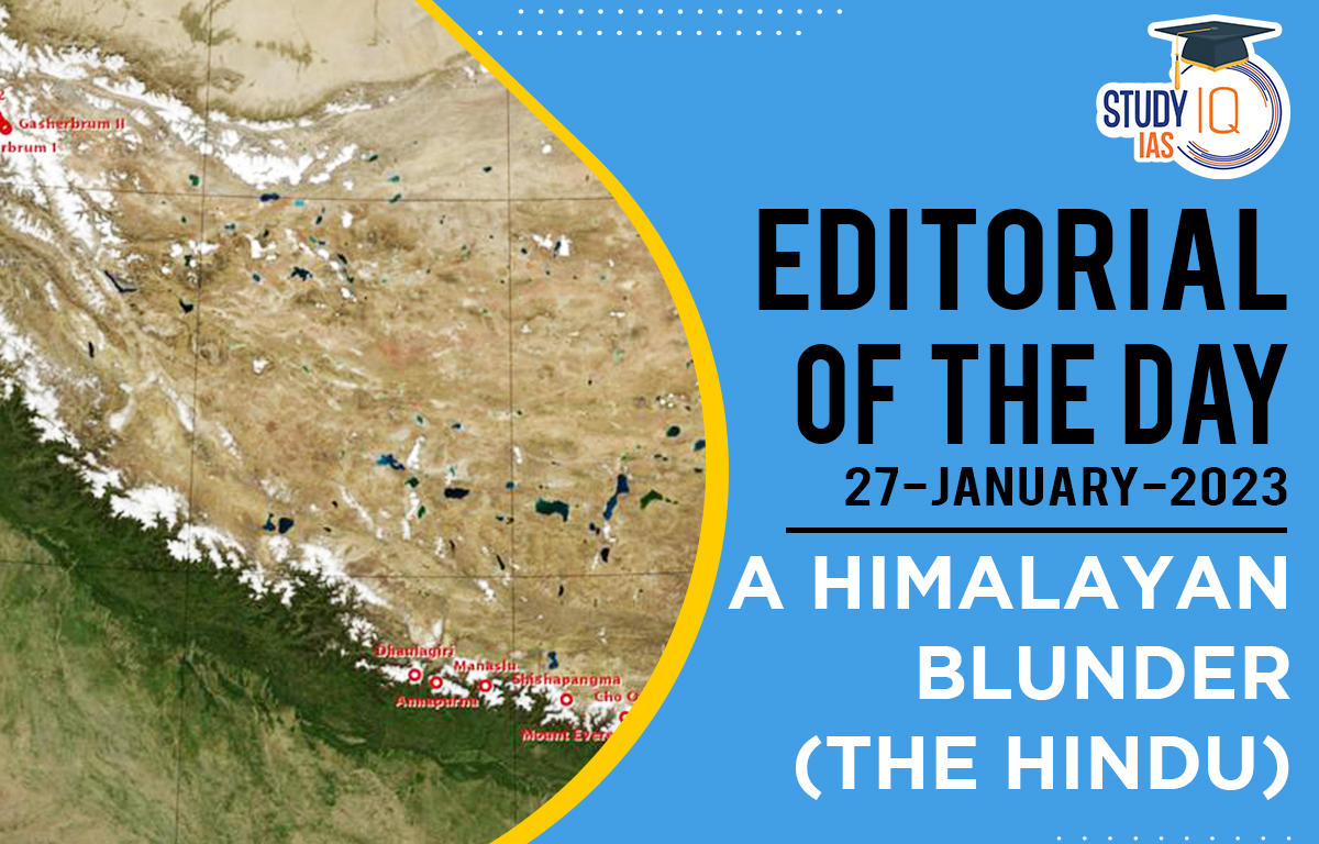 The Himalayan blunder
