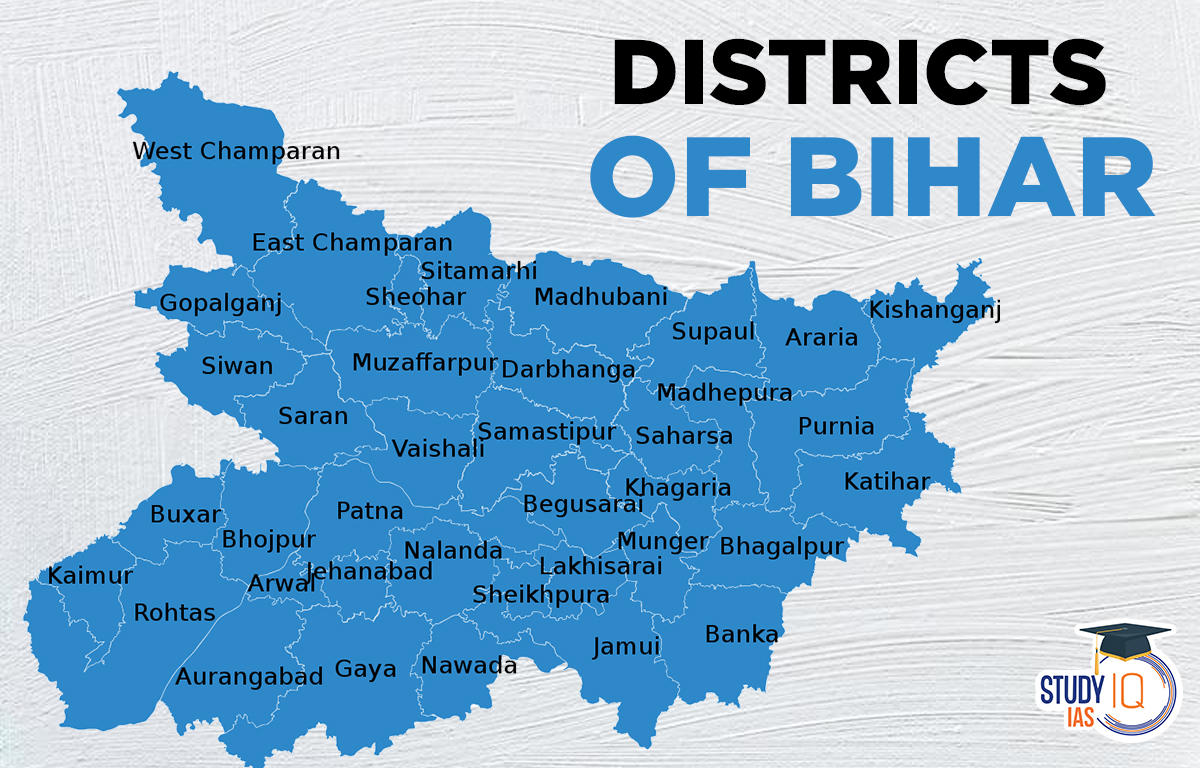 Bihar District Map, Bihar Political Map, 59% OFF